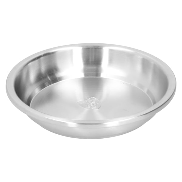 Syvä ruostumattomasta teräksestä valmistettu lautanen Vahva salaatti- ja keittoastia Tarjoiluvati Kotikäyttöön 24cm