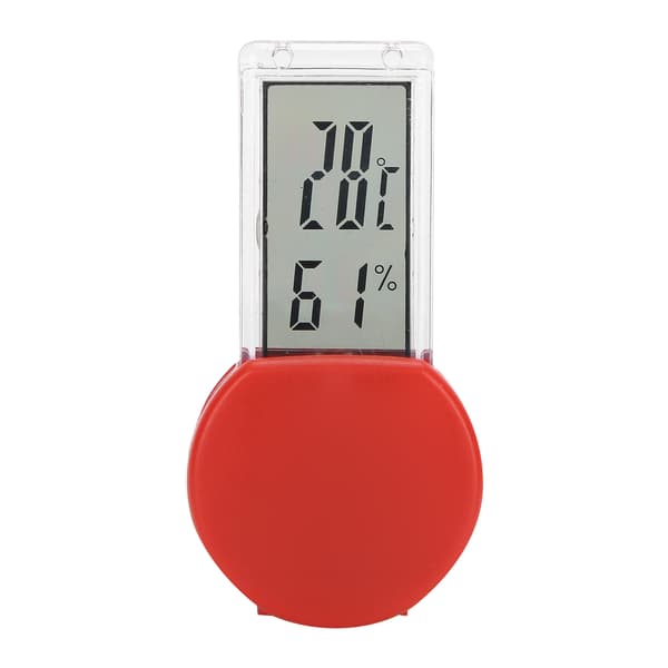 Krybdyr Terrarium Termometer Hygrometer Digital Display Kæledyrstank Temperaturmåler Rød
