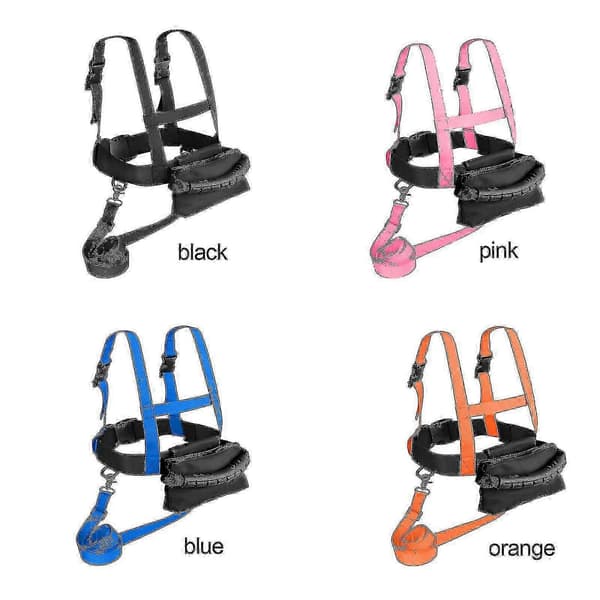Ski Harness Compatible with Children, Beginners, Ski Training Harness, Skating, Snowboarding js Pink