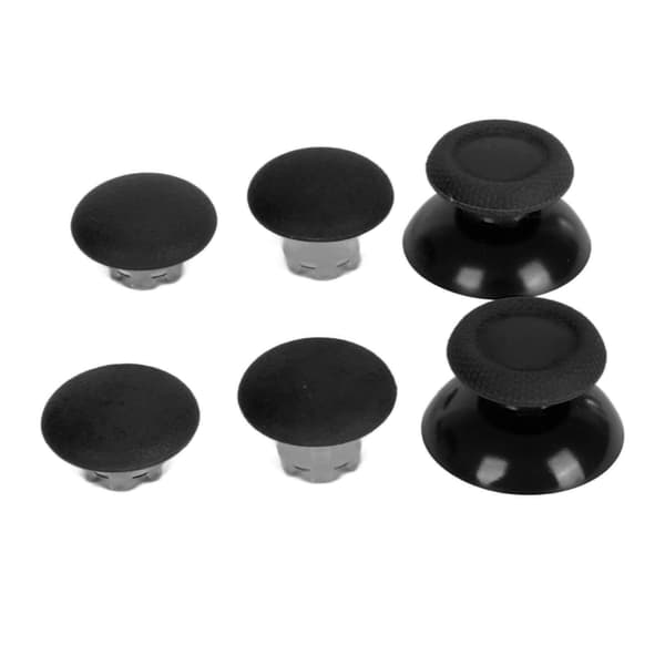 Tommelfingergreb 8 i 1 multifunktionel 3D-fjernfølende tommelfingerpindhætte med 2 stk. tommelfingerpindbase kompatibel med PS5-controller sort