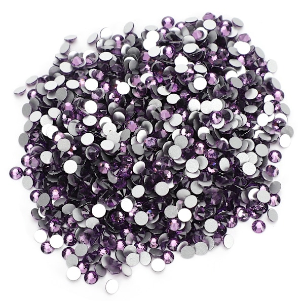 1440 kpl Kristalli Strass A Flat Back Korut Deko Diamant ss20 Violetti