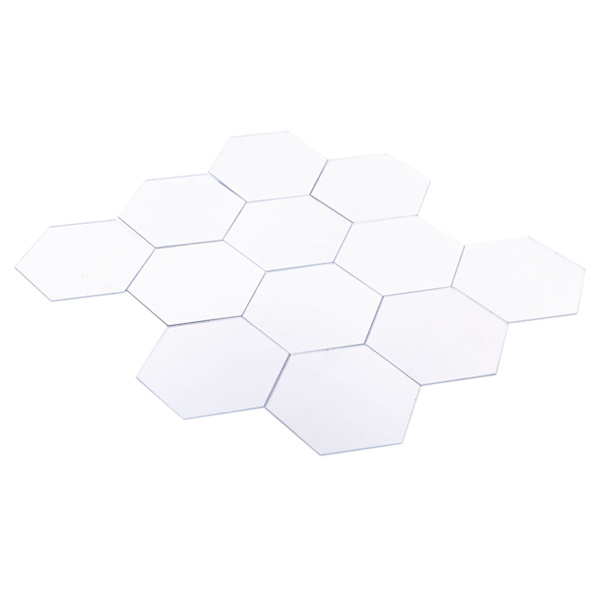 Modern 12 st 3D spegeleffekt Akryl väggdekal Avtagbar DIY Heminredning Art