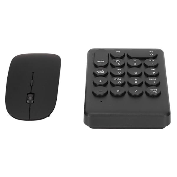 Numerisk tangentbord Bärbar Smal 2,4 GHz USB Trådlös Mini Svart Numerisk tangentbord Mus Combo Set för bärbara datorer Stationära datorer PC
