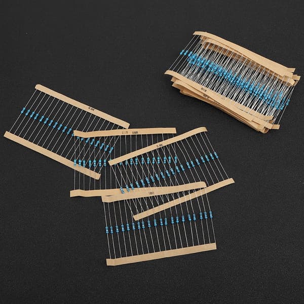 1280 stk. Metalfilmmodstand 1R-10M 64 Modeller Modstandssortimentssæt Elektronisk komponent