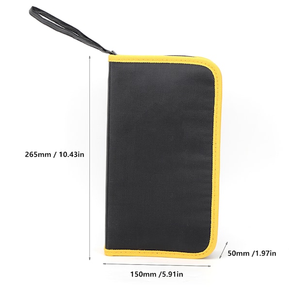 Liten verktygssats RTG-86 Hårdvara Verktygsförvaringsväska Lätt industritillbehör Oxfordduk 265 x 150 x 50 mm