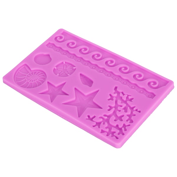 Silikonform med maritimt tema til fondantkager, DIY chokolade, slik, håndværk