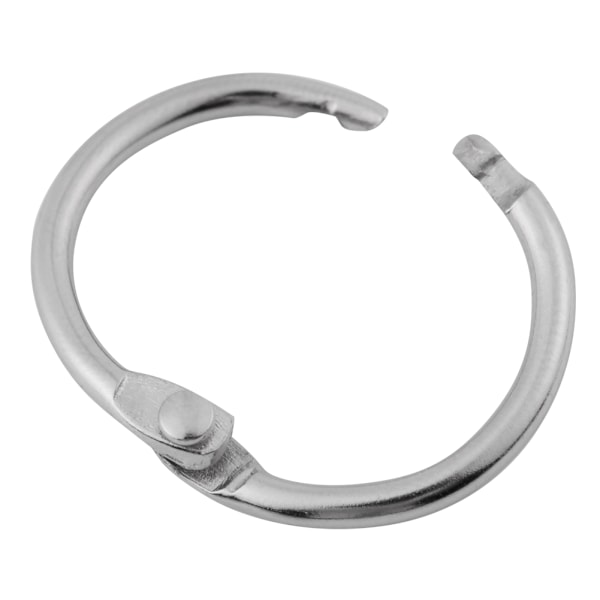 20 stk Metalhængsler Ring Bogbind Delte Nøgleringe Album Scrapbog Løsbladklemme (38mm)