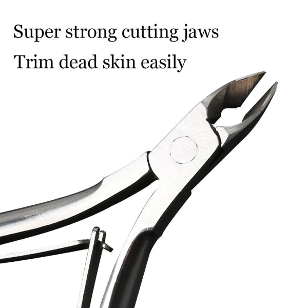 Professionelle neglebåndstange | Præcision kirurgisk-grade rustfrit stål cuticle trimmer, fransk håndtag, fjeder