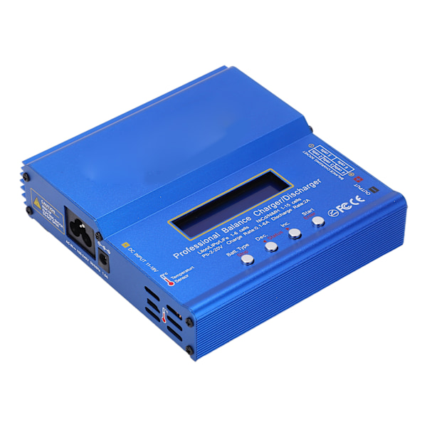 IMAX B6AC 80W Lipo Balanceoplader LCD Skærm Lilon LiFe LiPo NiMH NiCd PB Aflader EU Stik 100‑240V