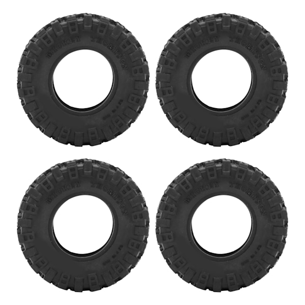 4 kpl Kumirenkaat Kestävä Musta RC-Auton Renkaat Axial SCX24 AXI00002:lle SCX24 AXI00001:lle SCX24 AXI90081 1/24 RC-Autolle