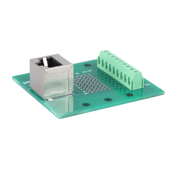 RJ45 Ethernet-kontakt Breakout Board 8P8C Nätverksport Skruv terminalkort med fäste för datorer Router Switchar