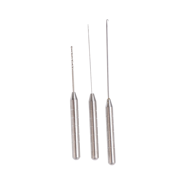 Fiskespö-nålset 3 i 1 Combo-set Aluminiumlegering Karpfisk Borr Tackle Riggning Verktygsset