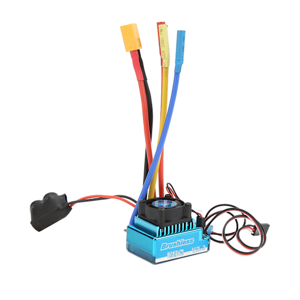 120A RC Børsteløs ESC Programmerbar Vandafvisende Støvbestandig 9-niveau Acceleration XT60 Stik ESC til 1/10 1/8 RC bil