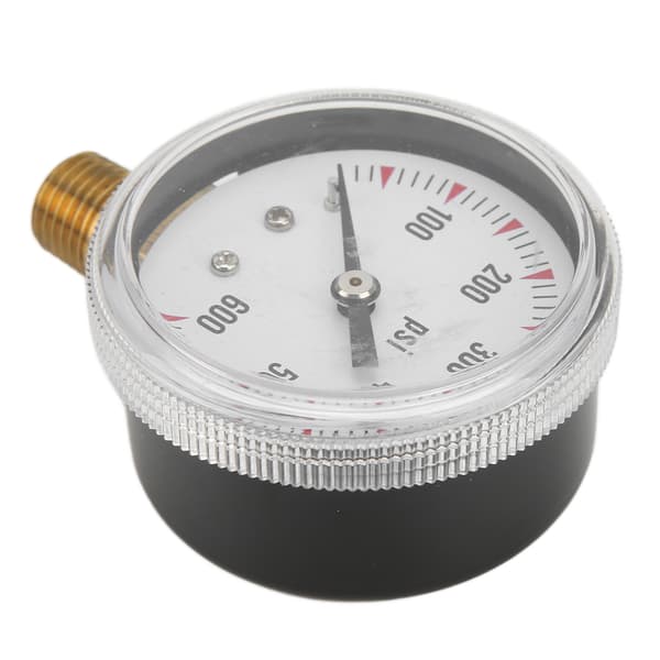 Y50 0-600psi Radialt Trykmåler med 1/4in NPT Messingforbindelse til Trykmåling