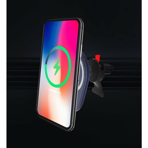 Trådløs magnetisk billader Rask billaderfeste kompatibel med iPhone 12/12 Pro / 12 Pro Max / 12 Mini Air Clip billader, modell: blå