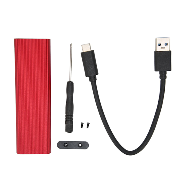 SSD Kabinet M.2 NGFF SATA Adapterboks B Key B+M Key Ekstern Harddisk Case til Win Xp/7/8/ (Rød)