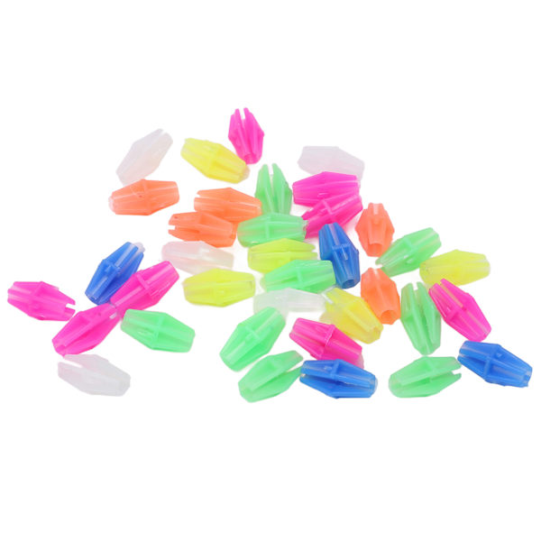 36st Bike Wheel Eker Pärlor Plast Barn Cykel Eker Färgglada Pärlor Clips Cykeldekoration Tillbehör Långa pärlor