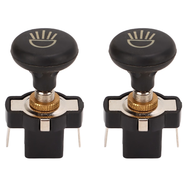 2 stk Frontlykter Push Pull Switch Golfbil Lyskontrollbryter Knapputskifting for E-Z‑GO