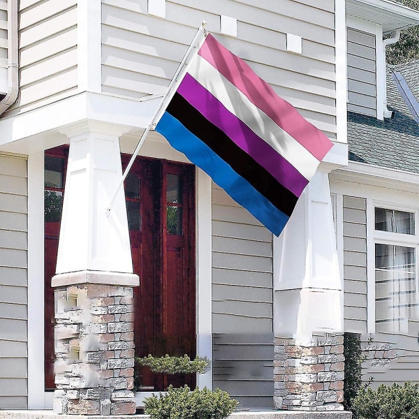 Fluid Flag - Levende farger og falmingssikker - Lerretshode og dobbeltsøm - Polyester med messinggjennomføringsflagg