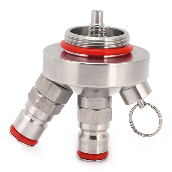 【NX】Mini Keg Øldispenser Kit Rustfritt stål Kuleøldispenser Avlastningsventil Kompatibel med 2L/3,6L/5L Fat