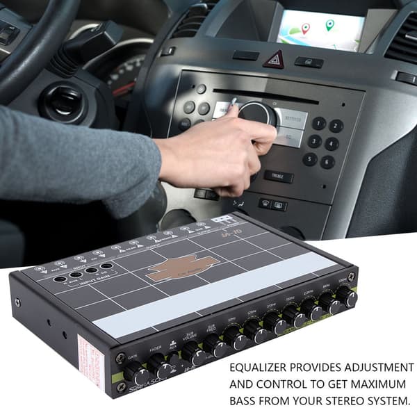 Bil 7-bands Audio Bass Restoration Digital Equalizer Ljudkontroll IA-10