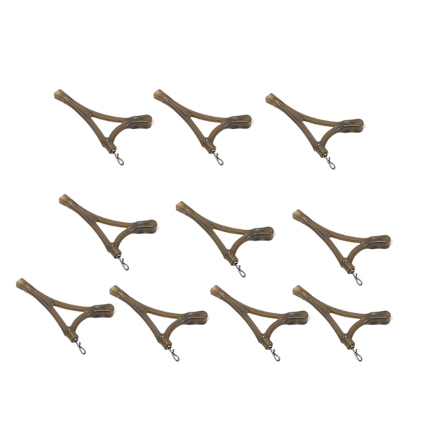 10 STK R-typ Anti-tangle System Sidoböjningar Swivel med QC Ring Swivel för Carp Feeder Cage