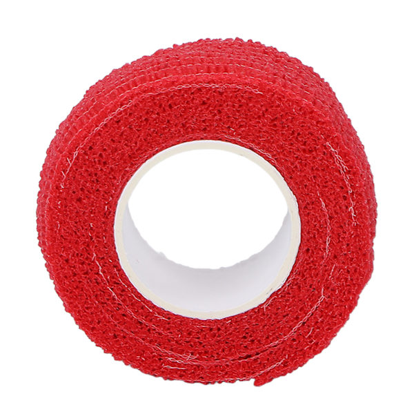 10 rullar självhäftande bandage Wrap Kompression Förhindra förhårdnader Elastiskt fixeringsbandage 0,98 X 78,74inRöd