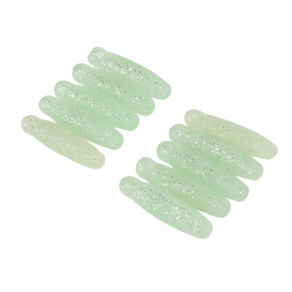 10 stk Fiske Soft Bait Kunstig Bie Pupa Potet Agnet Langt Kast Legg Til Salt Agnet 6cm 8g Lysende