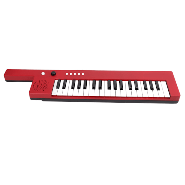 Keyboard med 37 tangenter Piano Bärbar gitarr Elektronisk orgel Mini Keytar Utbildning MusikinstrumentBF-3755 Röd