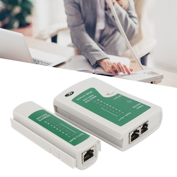 YG468 Multifunksjonell RJ45+RJ11 kabeltester Rask nøyaktig testing Nettverk og telefonledningstestverktøy