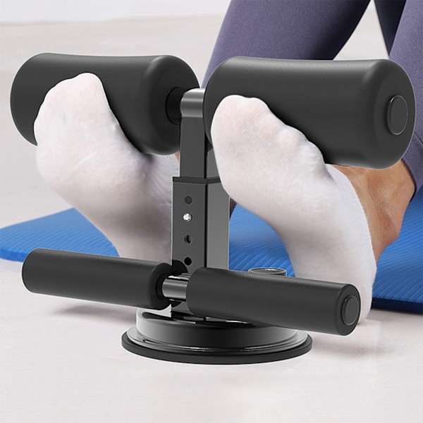 Sit Up Bar Gulv Sit Up Assistent Enhed Abs Master til Finess Træning af Mavemuskler Fuldkrops Træning Sort