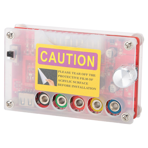 ATX Strømforsyning Breakout Board for MCU Elektronisk Komponent Justerbar Spenningsknapp 24Pin