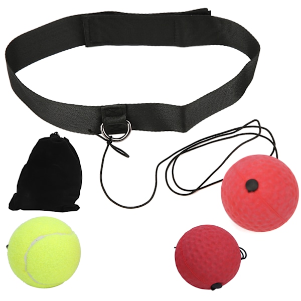 3 stk. Boxningsbold Fighting Training Bounce Response Bold Hovedmonteret Tilbehør