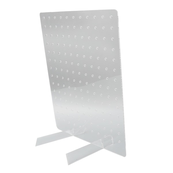 Akryl Pegboard Displaystativ Transparent Smykkeorganisering Håndverksshow Pegboard Stativ for Øredobber