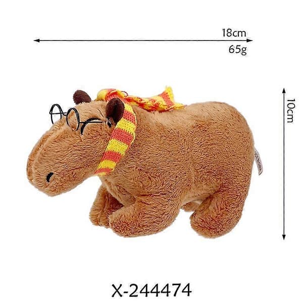 Kapybara Gosedjur Docka Barnpresenter 18cm A