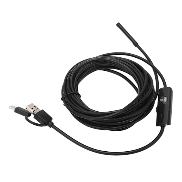 Endoskop 5,5 mm 3 i 1 USB Borescope Kamera IP67 Vandafvisende til Inspektion Vedligeholdelse 1m / 3,28ft