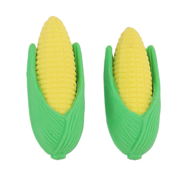 100st Mini Corn Erasers Mini Corn Style Säker Giftfri PTR Ofta använda Barn Pencil Erasers Kompatibel med Barn Skolfest