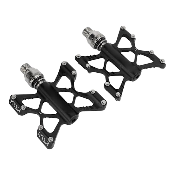 1 par LP Litepro K5 Cykel Hurtigudløsningspedaler Aluminiumlegerings Cykellagerpedaler til Road Mountain Folding Bikes Sort