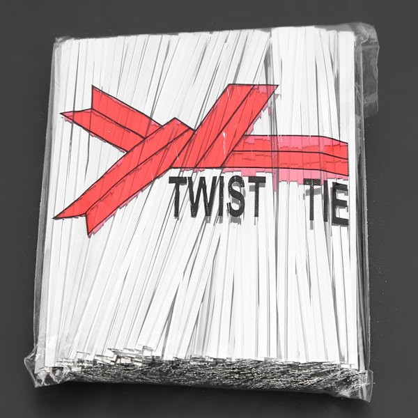 3200ST PET Twist Slips 10cm för Godisbrödspåse Förpackning Lolipop DessertförseglingSilver 10cm/3200st