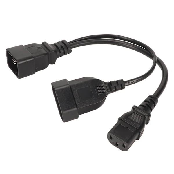 IEC320 C13 ja EU-liitäntä IEC320 C20 -virtajohto IEC320 C13 ja EU-naarasliitäntä IEC320 C20 Y-jakajavirtajohto 12,6 tuumaa