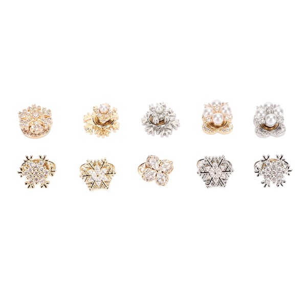 10 stk Negle Rhinestone Bead Charms Dekaler Nail Art dekoration til DIY håndværk Manikyr tips dekoration