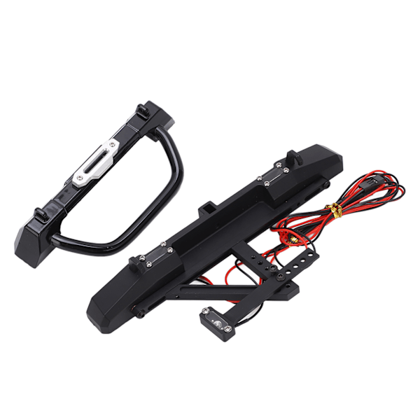 RC-bil Metallisk Fram- och Bakre Stötfångare för SCX10 III 1/10 Simulerings-RC Crawler Uppgraderingsdelar