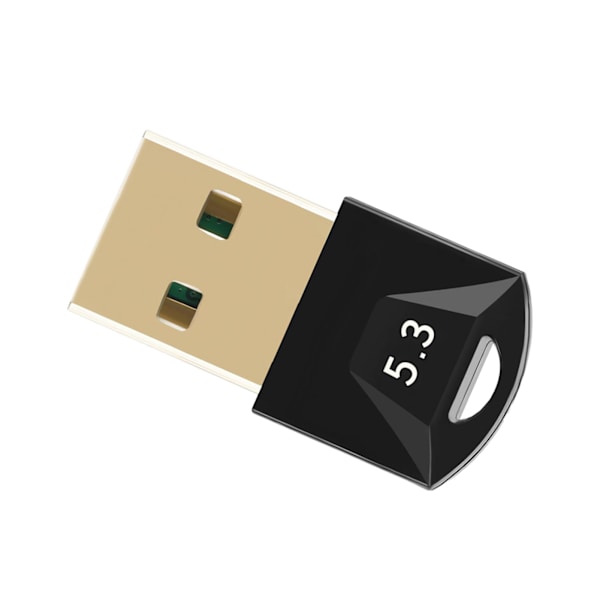 USB Bluetooth 5.3 -sovitin Nopeampi tiedonsiirto Bluetooth-dongle-vastaanotin laajemmalla kantama-alueella Windows 11 10 8.1:lle