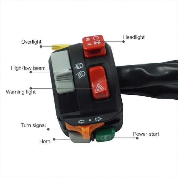 710004040 Motorcykel 7/8-tommer styrkontakt til