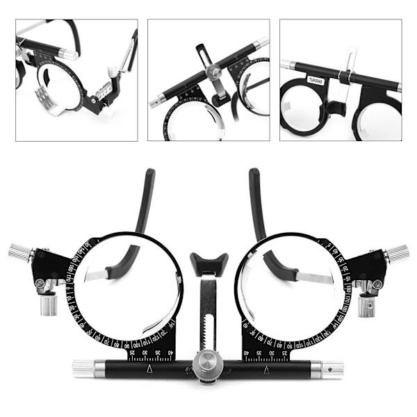 50-80 mm justerbar optisk prøve-linsram Øjenundersøgelsesbriller Optometri-linsram TF5080A