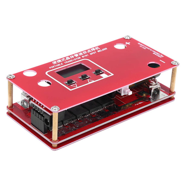 Mini punktsvetsmaskin portabel transistor 18650 litiumbatteri för kondensator