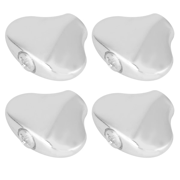 Tuning Peg Cap Ukulele Tuning Knop Handtag Liten fisk Svansform Gitarrskaft Spänne Silver