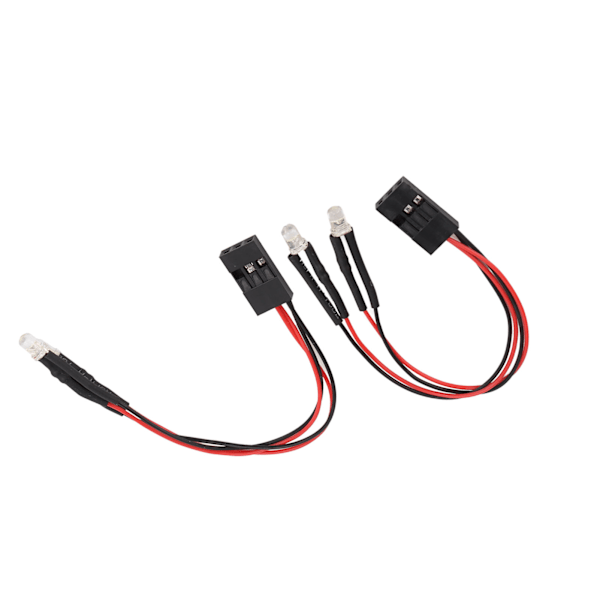 2 kpl muokatut LED-valot Axial Scx24:lle 1/24 1/18 mittakaavan RC-automalleille, valkoinen valo