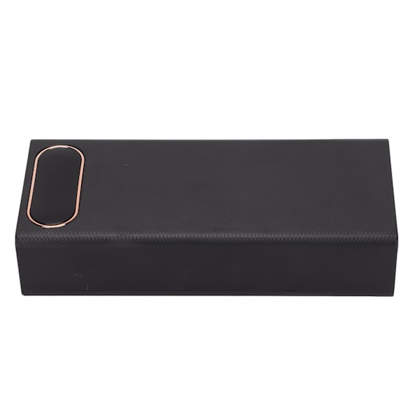 L16 16x18650 DIY Power Bank 2 USB-lähtöä 22,5W pikalatausparistokotelo LCD-näytöllä ja Micro Type C -tulolla Musta