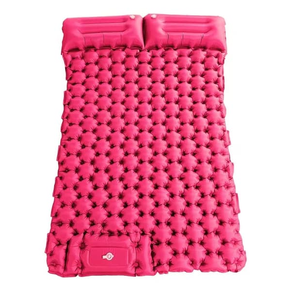 Self-inflating camping mattress: thick and lightweight single air mattress, inflatable and interlocking double camping mat - Perfet Glitter Glitter Double sleeping pad